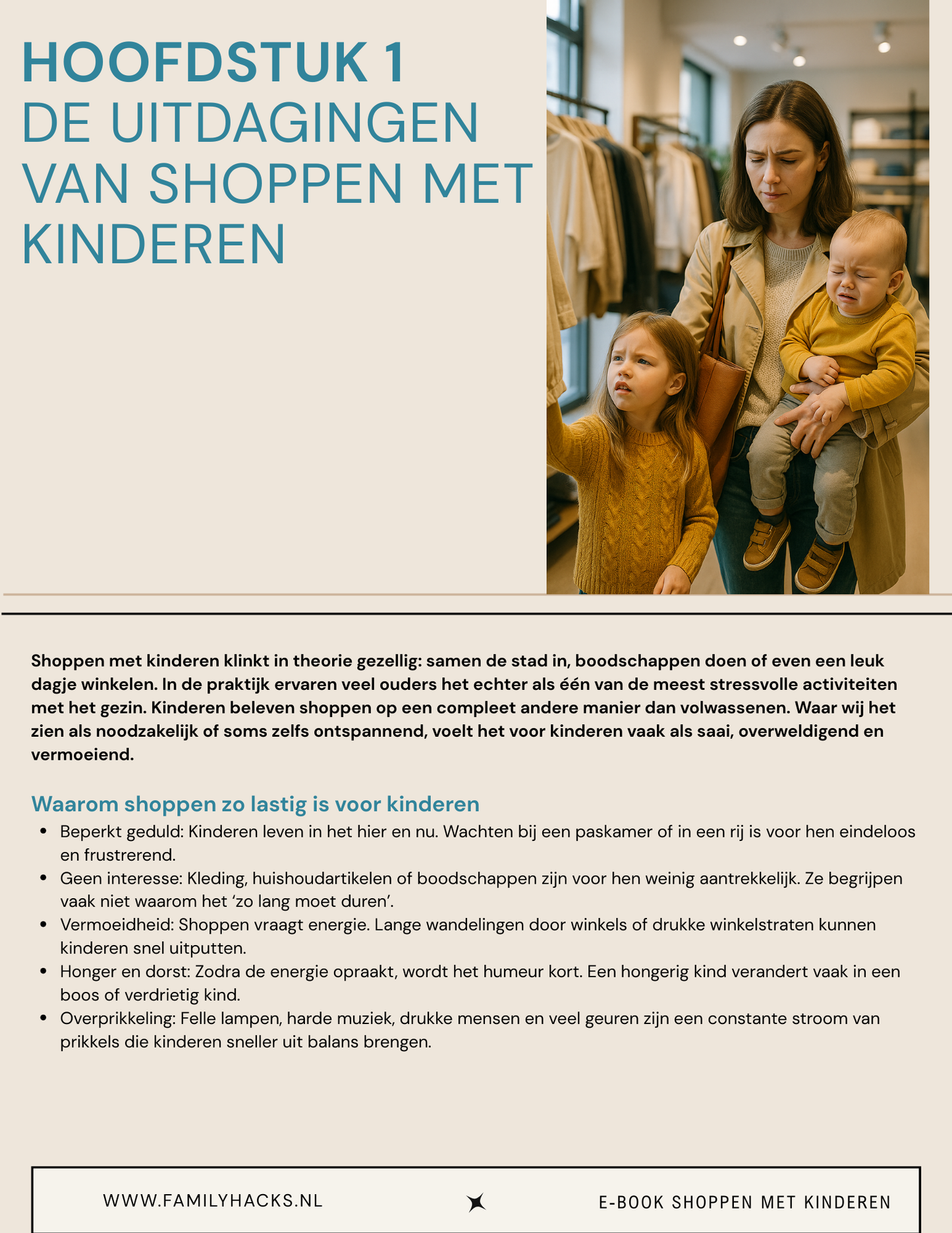 E-book - Shoppen met kinderen