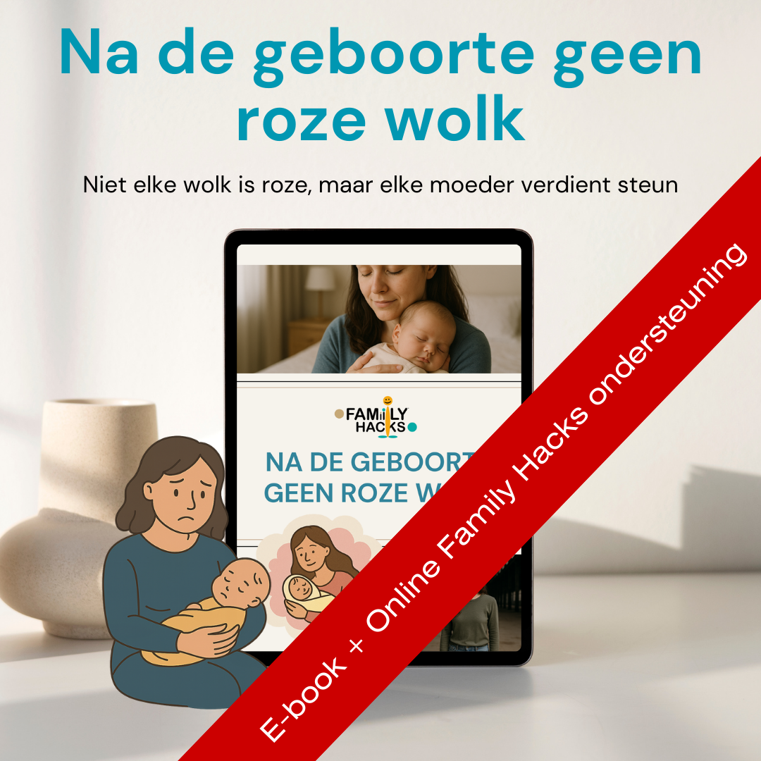 E-book - Na de geboorte geen roze wolk